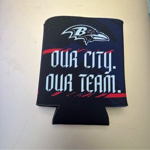 Baltimore ravens koozie